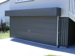 Reversed Rolled Roller Door with Pelmet